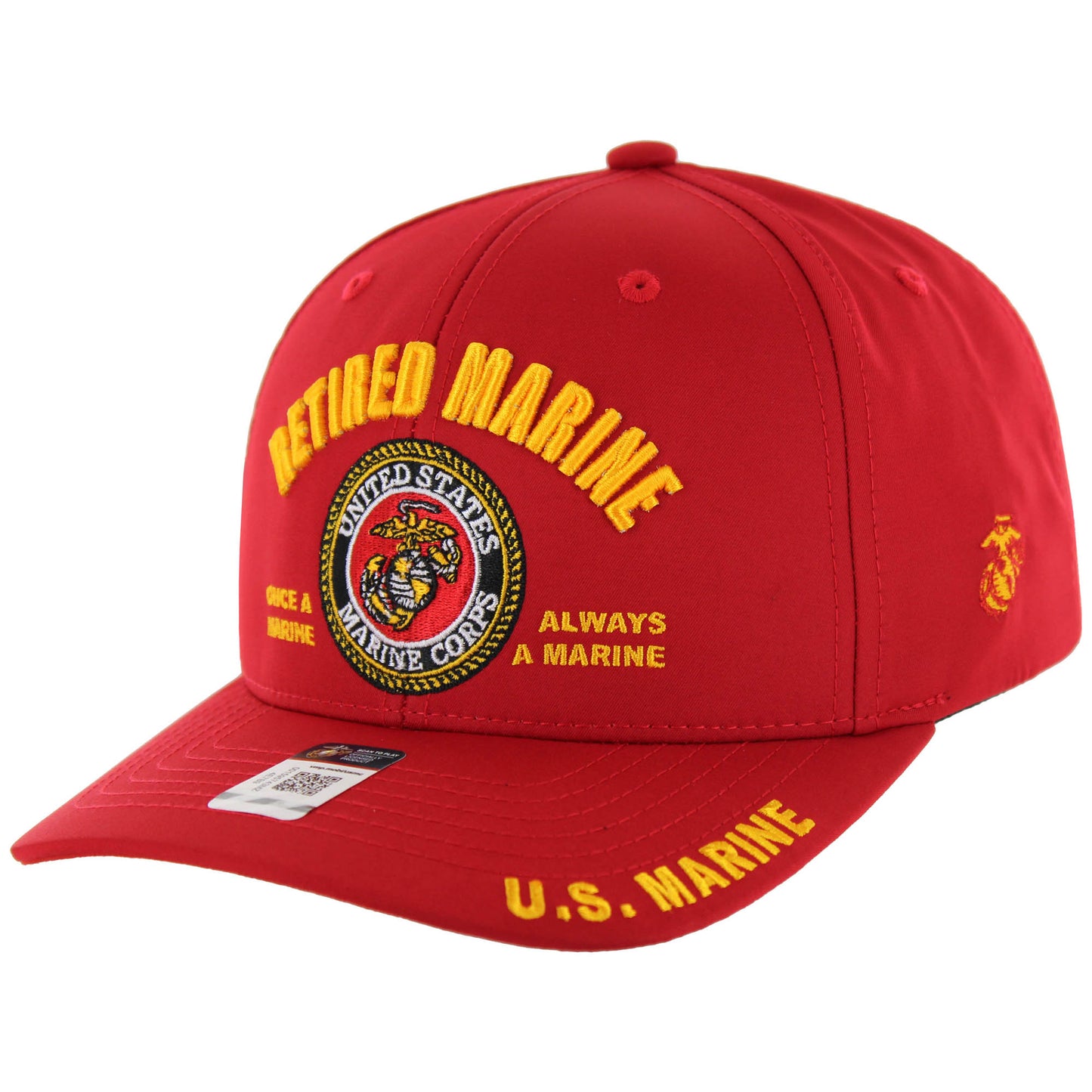 Officially licensed Marine Corps veteran baseball cap for men