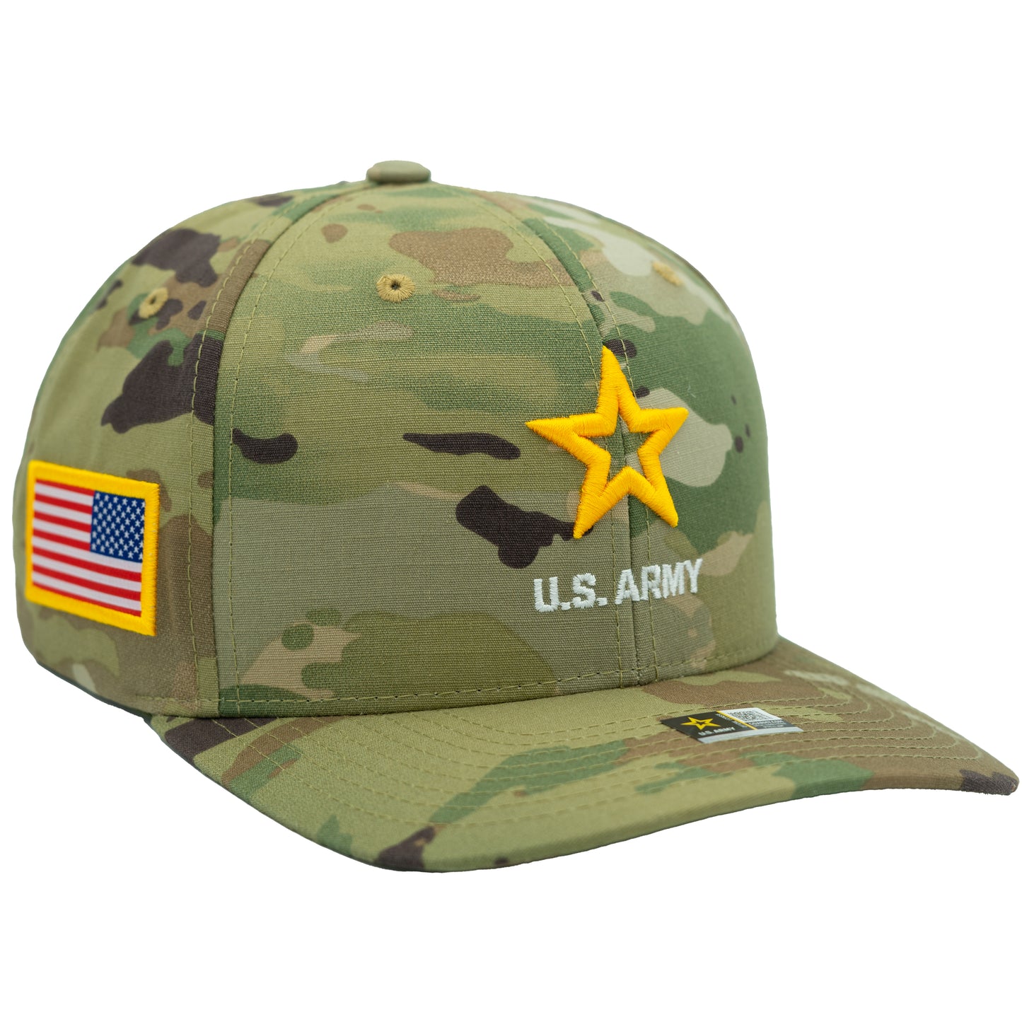 Camo Army veteran baseball cap with military design
