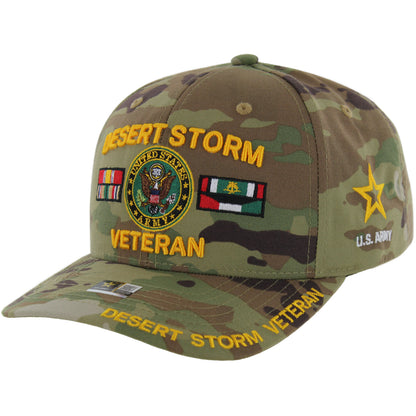 Camo Army veteran baseball cap with military design