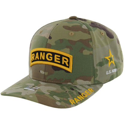 Camo Army veteran baseball cap with military design
