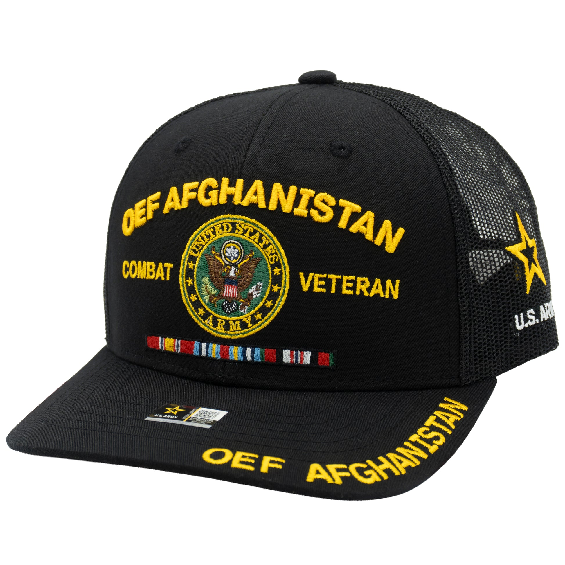 Army veteran trucker hat with premium military design