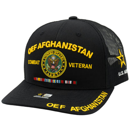 Army veteran trucker hat with premium military design