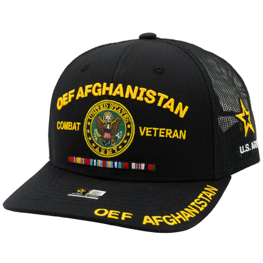 Army veteran trucker hat with premium military design