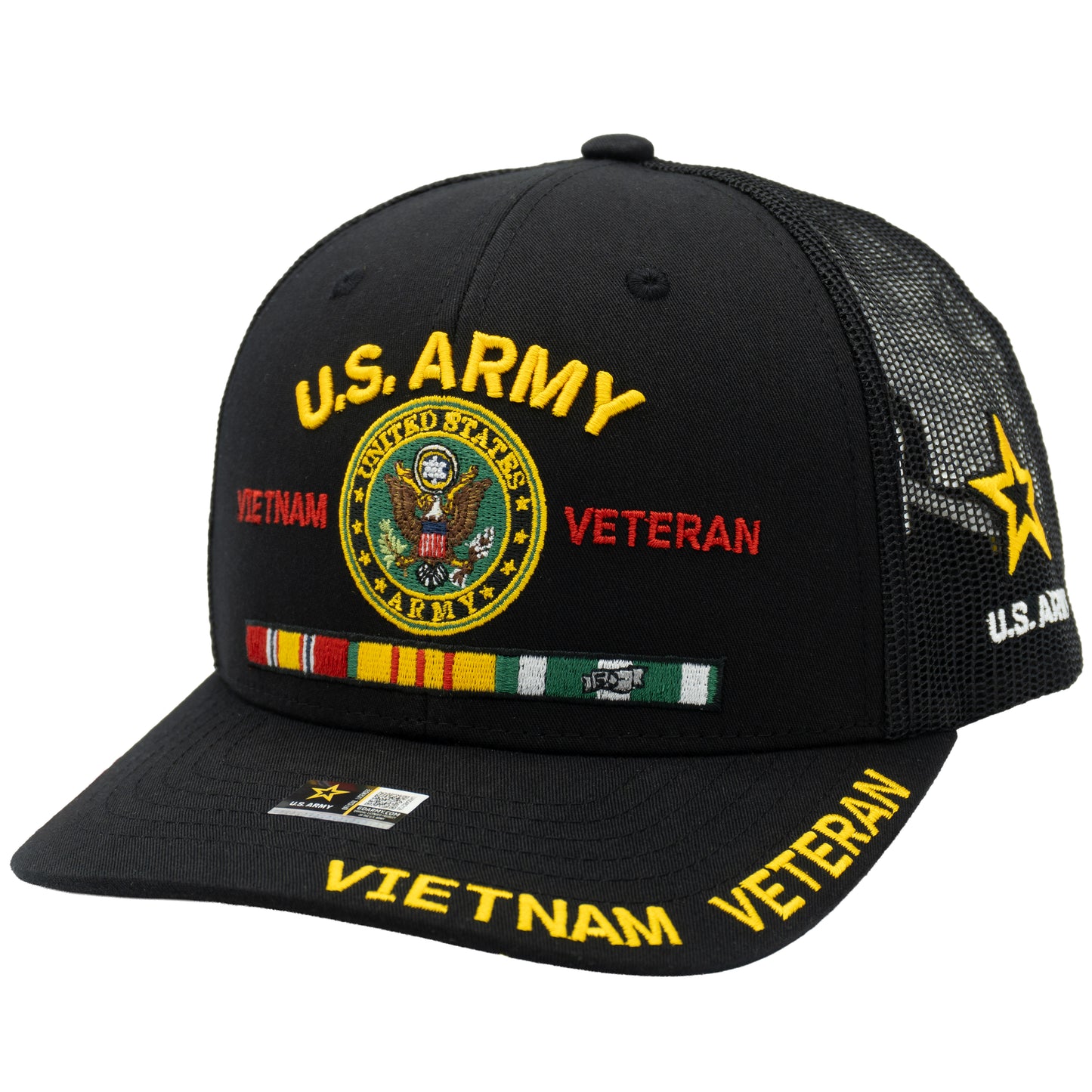 Army veteran trucker hat with premium military design
