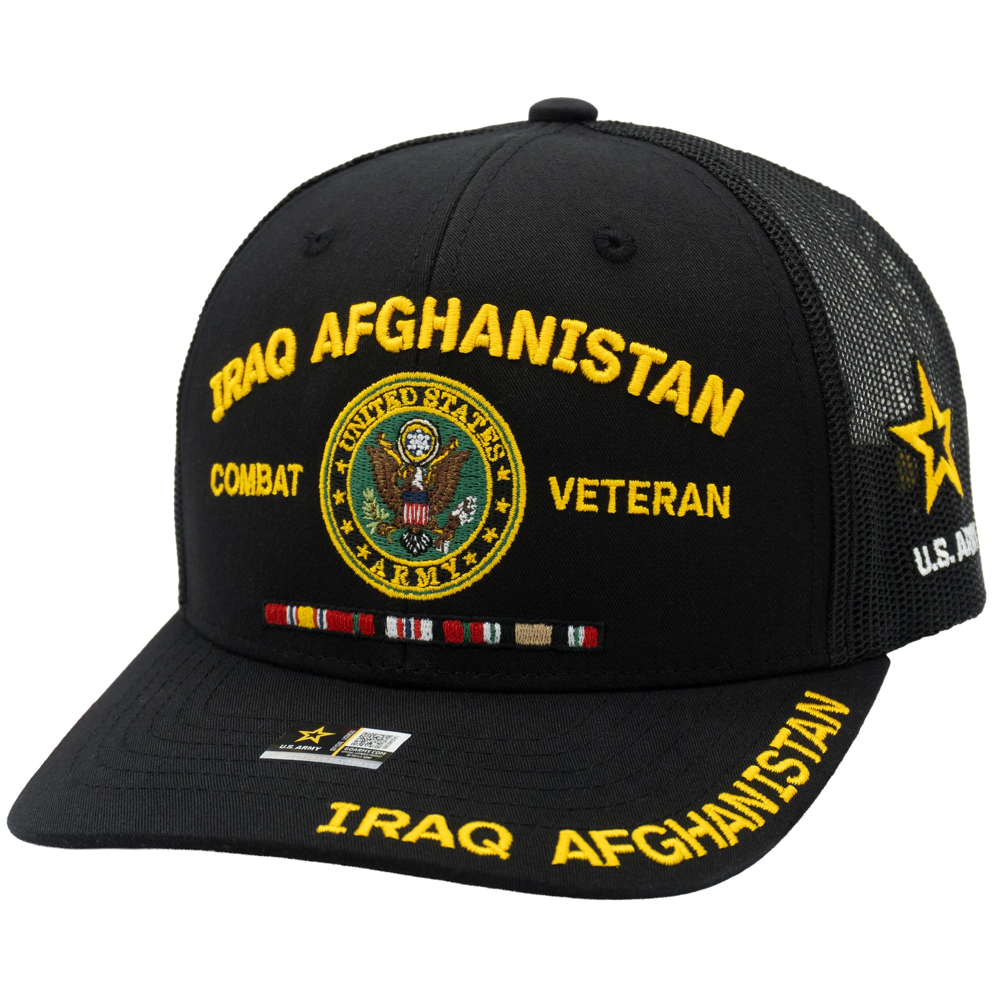 Army veteran trucker hat with premium military design