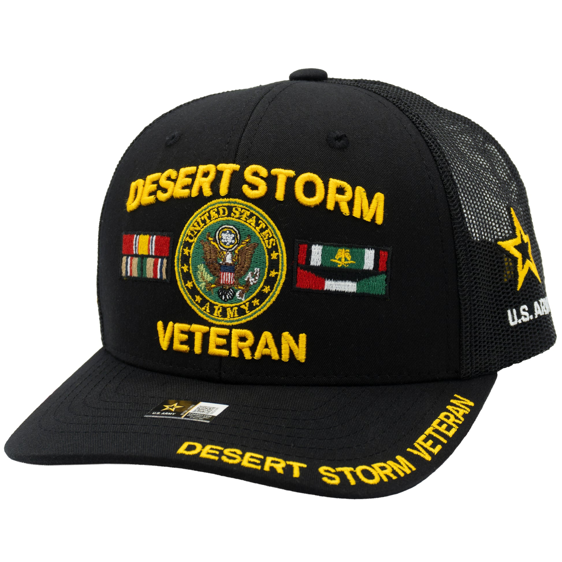 Army veteran trucker hat with premium military design