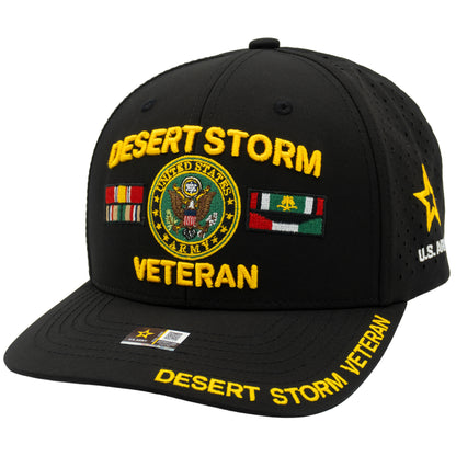 Army veteran perforated hat with premium military design