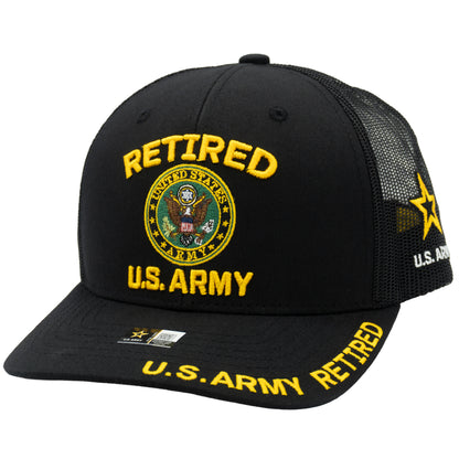 Army veteran trucker hat with premium military design