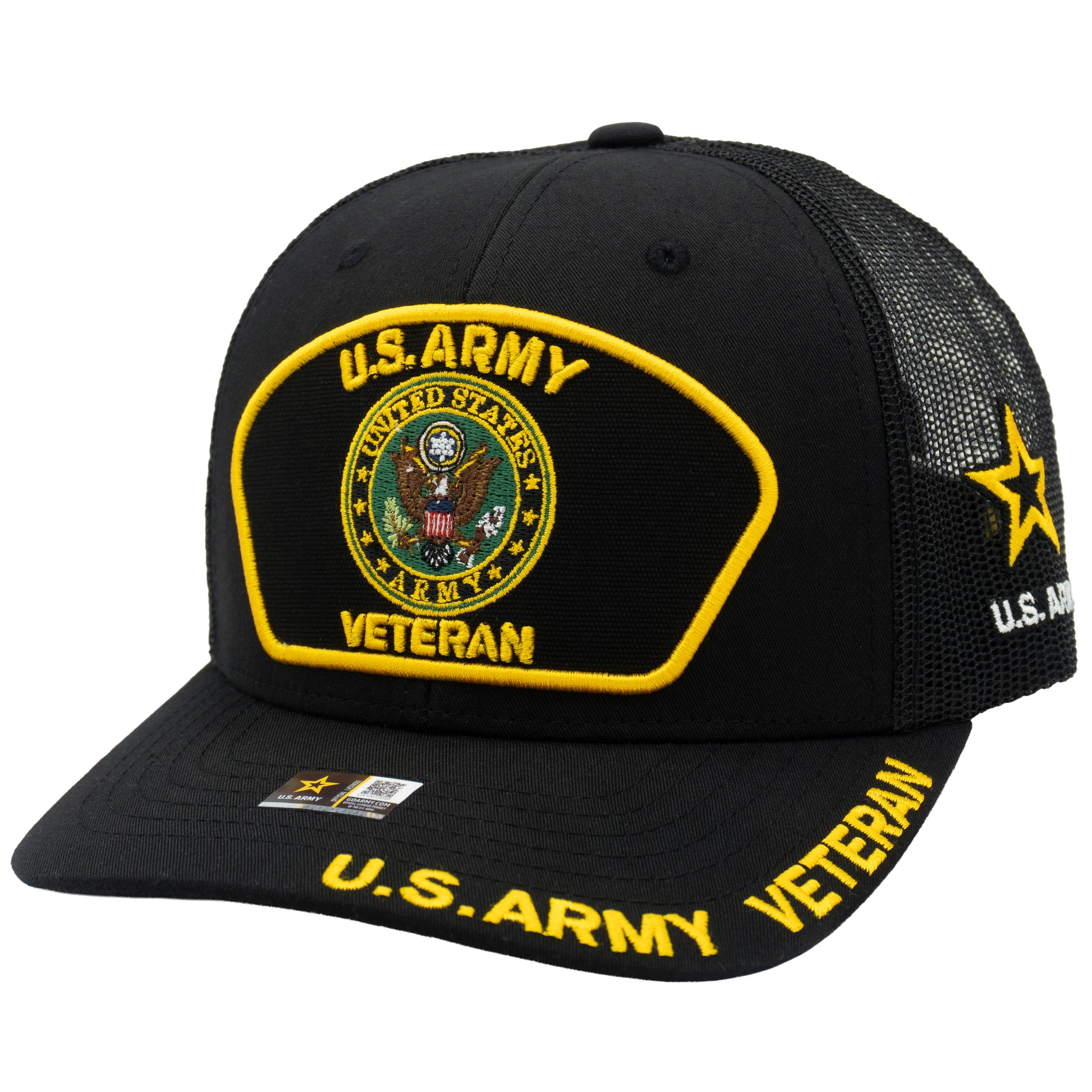 Army veteran trucker hat with premium military design