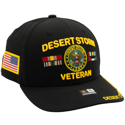 U.S. ARMY CAP, PERFORATED DESERT STORM VETERAN