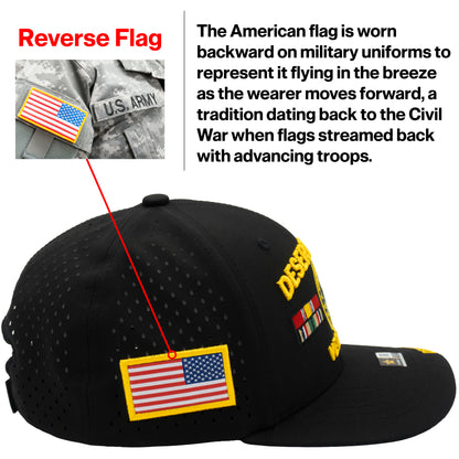 U.S. ARMY CAP, PERFORATED DESERT STORM VETERAN