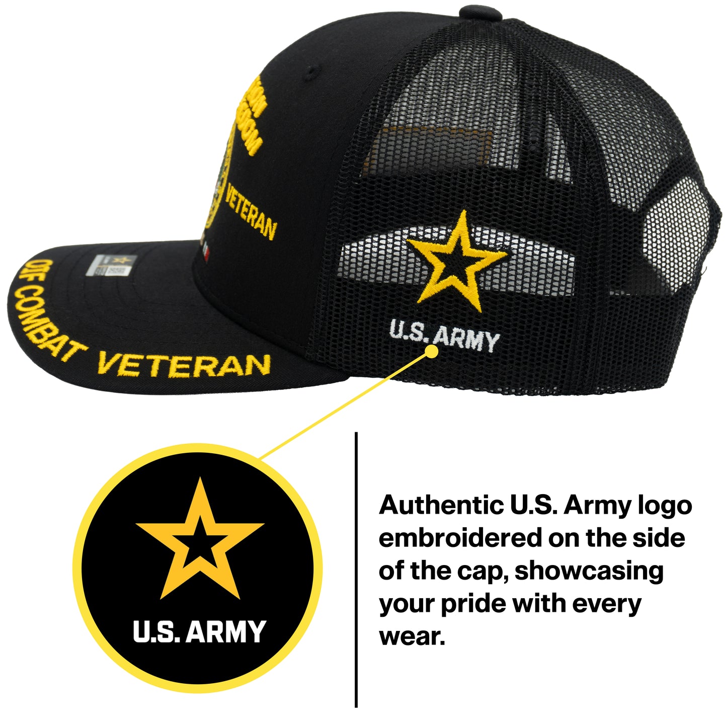 U.S. ARMY CAP, TRUCKER OPERATION IRAQI FREEDOM VETERAN