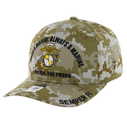 Officially licensed Marine Corps veteran baseball cap for men