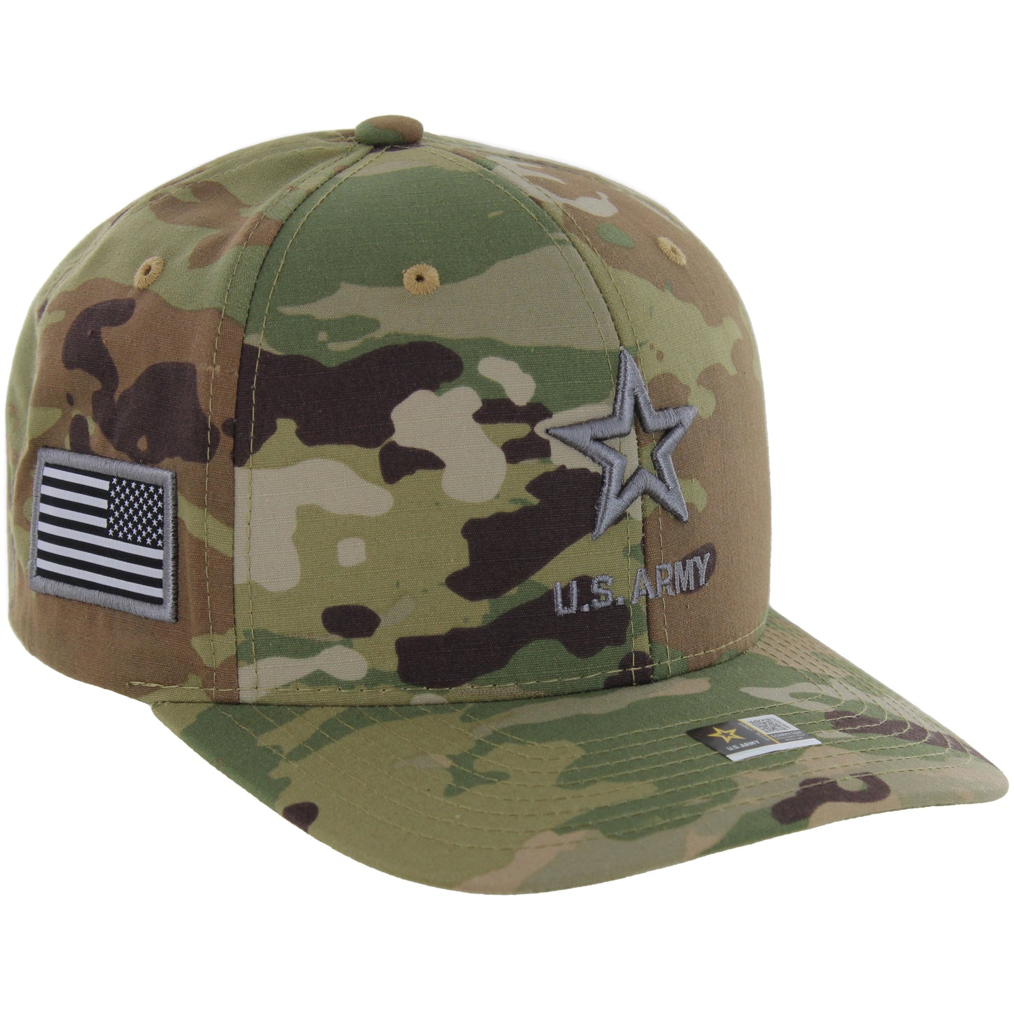 Camo Army veteran baseball cap with military design