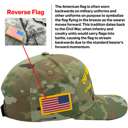 U.S. ARMY CAP, CAMO OEF AFGHANISTAN OPERATION ENDURING FREEDOM COMBAT VETERAN