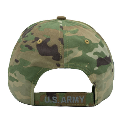 U.S. ARMY CAP, CAMO STAR LOGO (GREY)